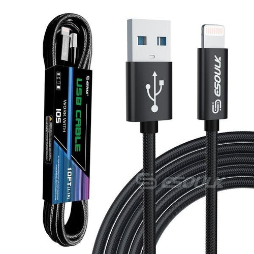 10FT USB Cable For IPhone XS/XR/XS MAX 1.7A - Family comes first essentialsDC - THE CEOBlue