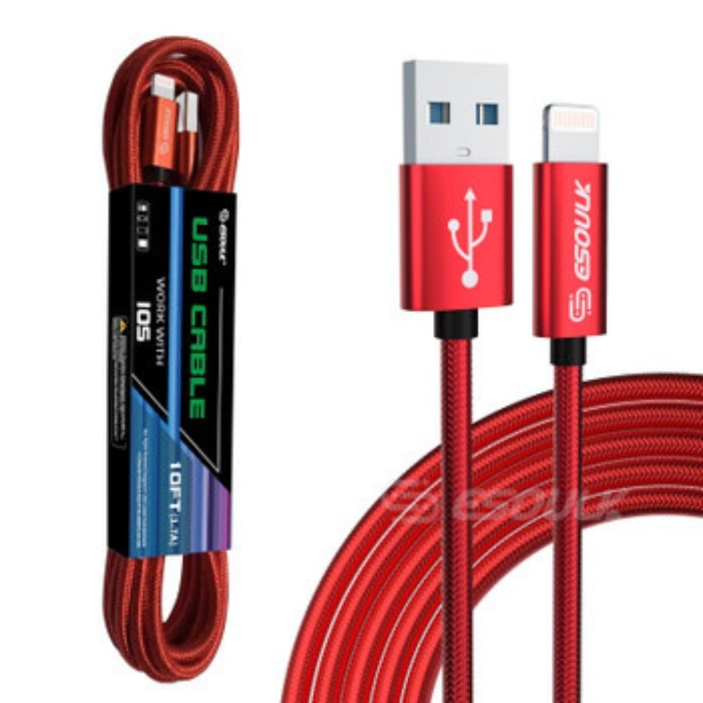 10FT USB Cable For IPhone XS/XR/XS MAX 1.7A - Family comes first essentialsDC - THE CEOBlue