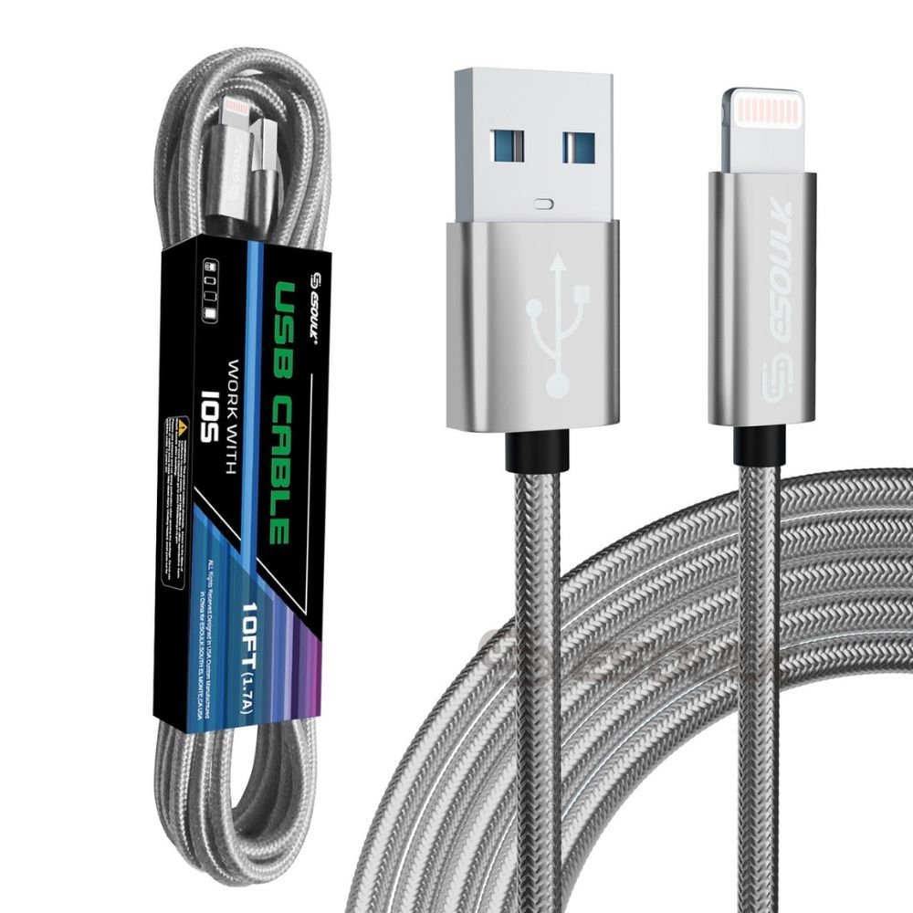10FT USB Cable For IPhone XS/XR/XS MAX 1.7A - Family comes first essentialsDC - THE CEOBlue