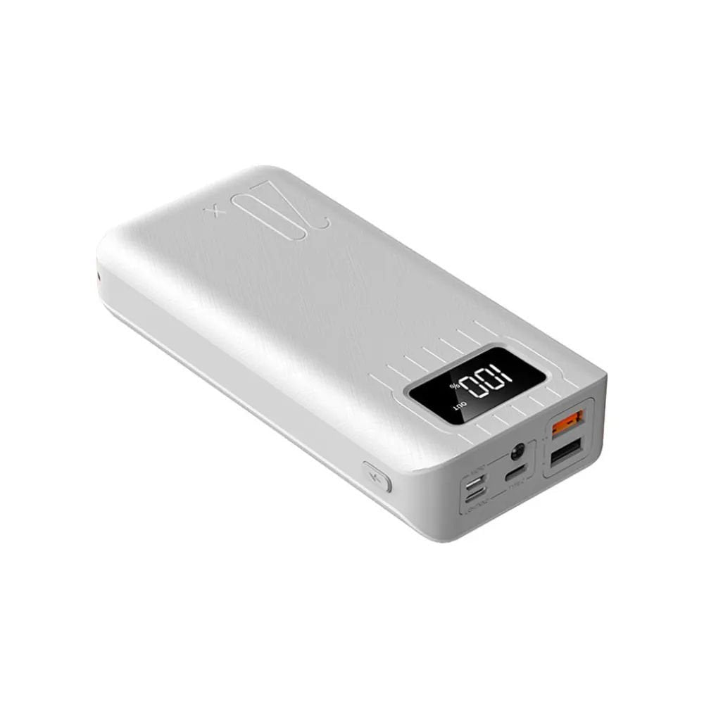 20000mAh External Battery Power Bank Dual USB With LED Flashlight - Family comes first essentialsDC - THE CEORed Black