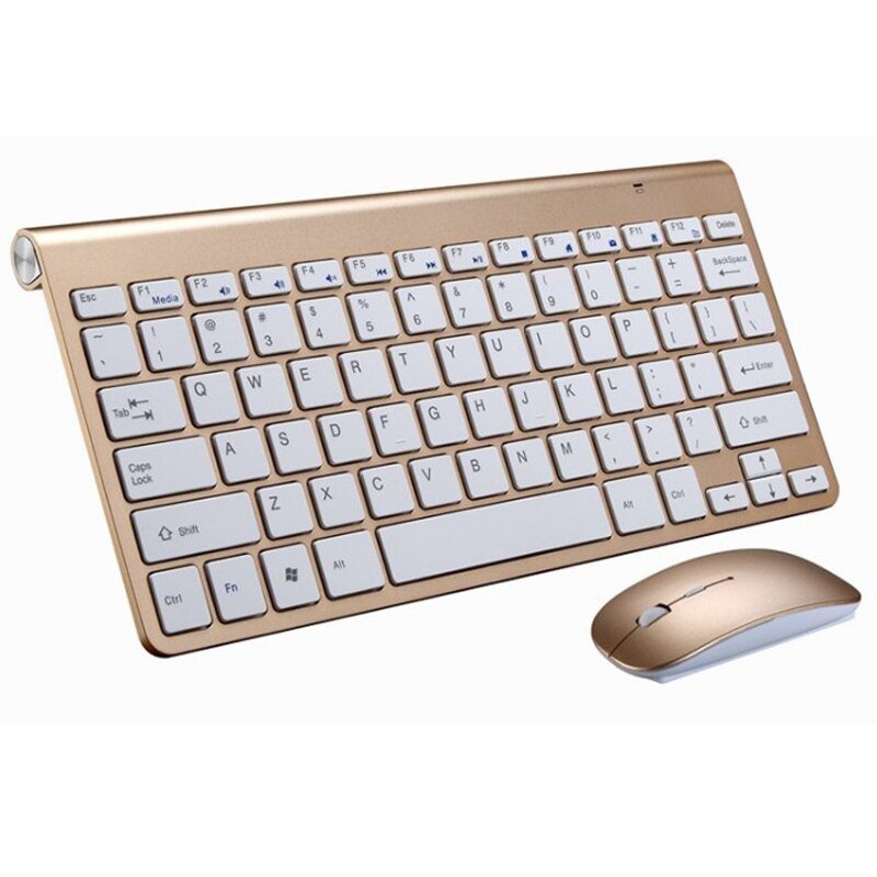 2.4 GHz Wireless Mini Keyboard And Optical Mouse Set - Family comes first essentialsDC - THE CEOGold