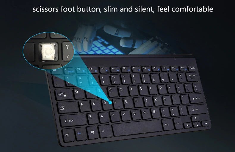 2.4 GHz Wireless Mini Keyboard And Optical Mouse Set - Family comes first essentialsDC - THE CEOGold