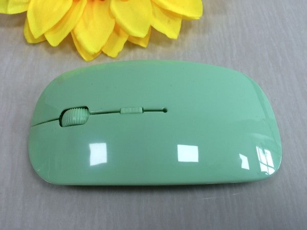 Candy color ultra thin 2.4 USB Wireless Mouse - Family comes first essentialsDC - THE CEOPink