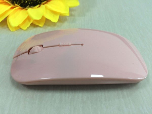 Candy color ultra thin 2.4 USB Wireless Mouse - Family comes first essentialsDC - THE CEOPink