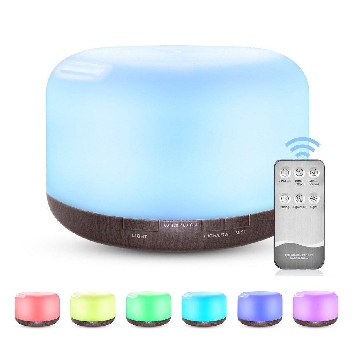 Color Changing Essential Oil Aromatherapy Diffuser With Remote - Family comes first essentialsDC - THE CEOGlow