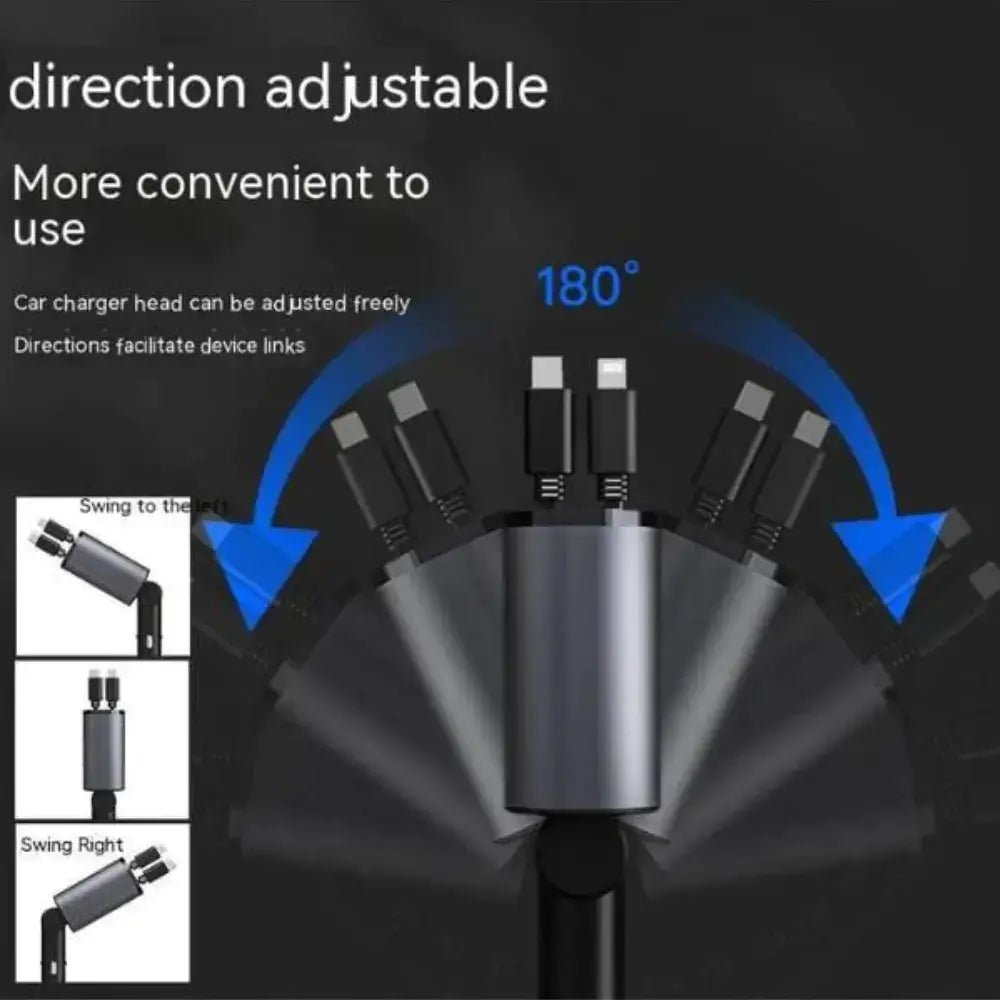 FAST 100W Car Phone Charger Lighter USB And TYPE - C Adapter - Family comes first essentialsDC - THE CEOLightning (iPhone)