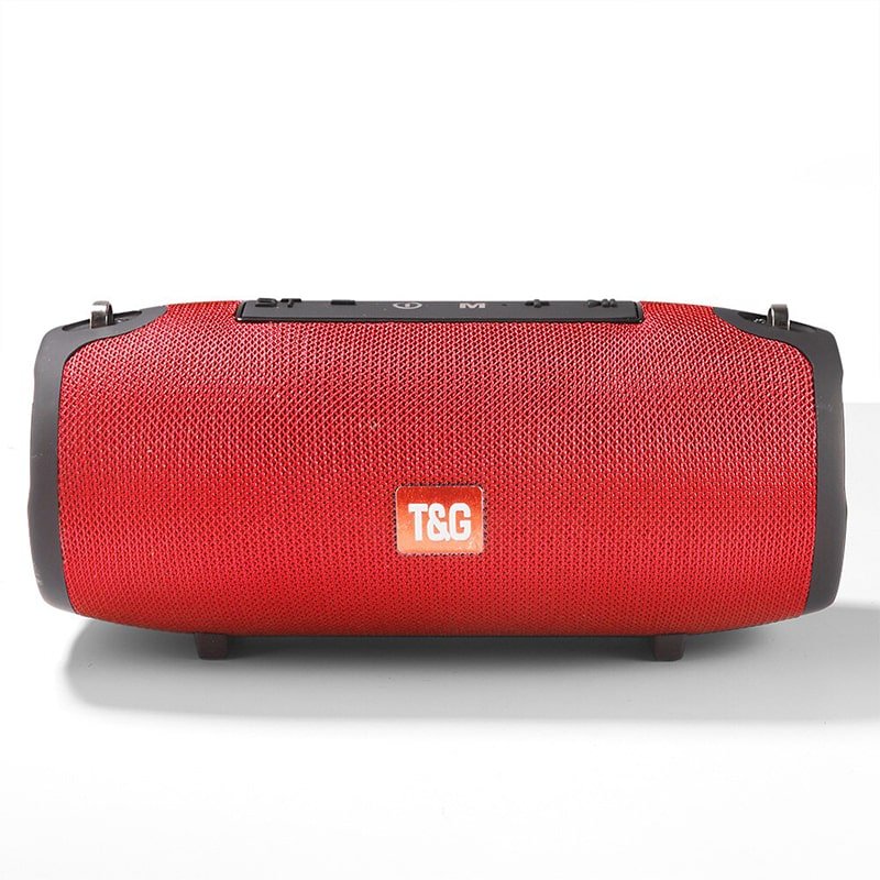 Large Waterproof Wireless Portable Bluetooth Speaker With Strap - Family comes first essentialsDC - THE CEOBlue/Red