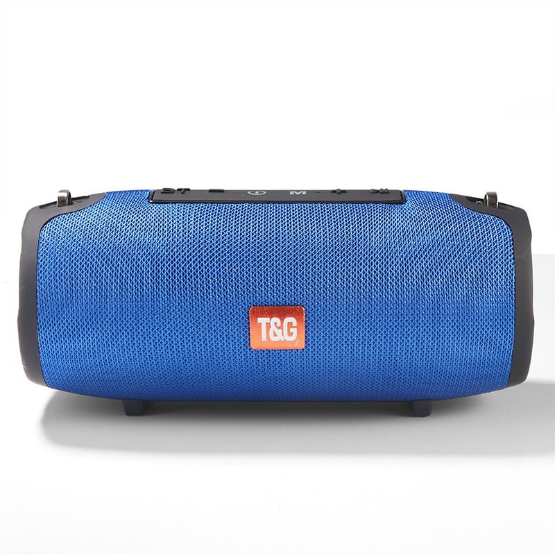 Large Waterproof Wireless Portable Bluetooth Speaker With Strap - Family comes first essentialsDC - THE CEOBlue/Red